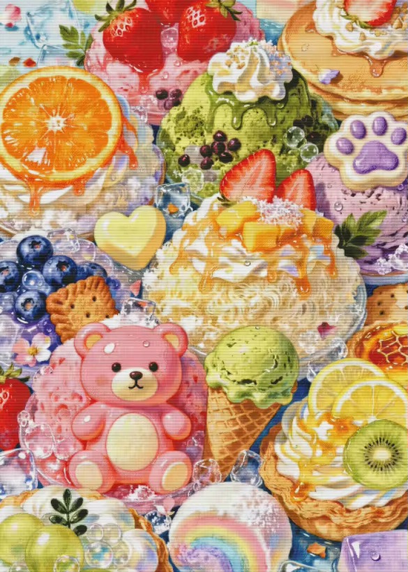 Photo Mosaic Print - Diamond Painting Pastoral Picnic Full Round/Square