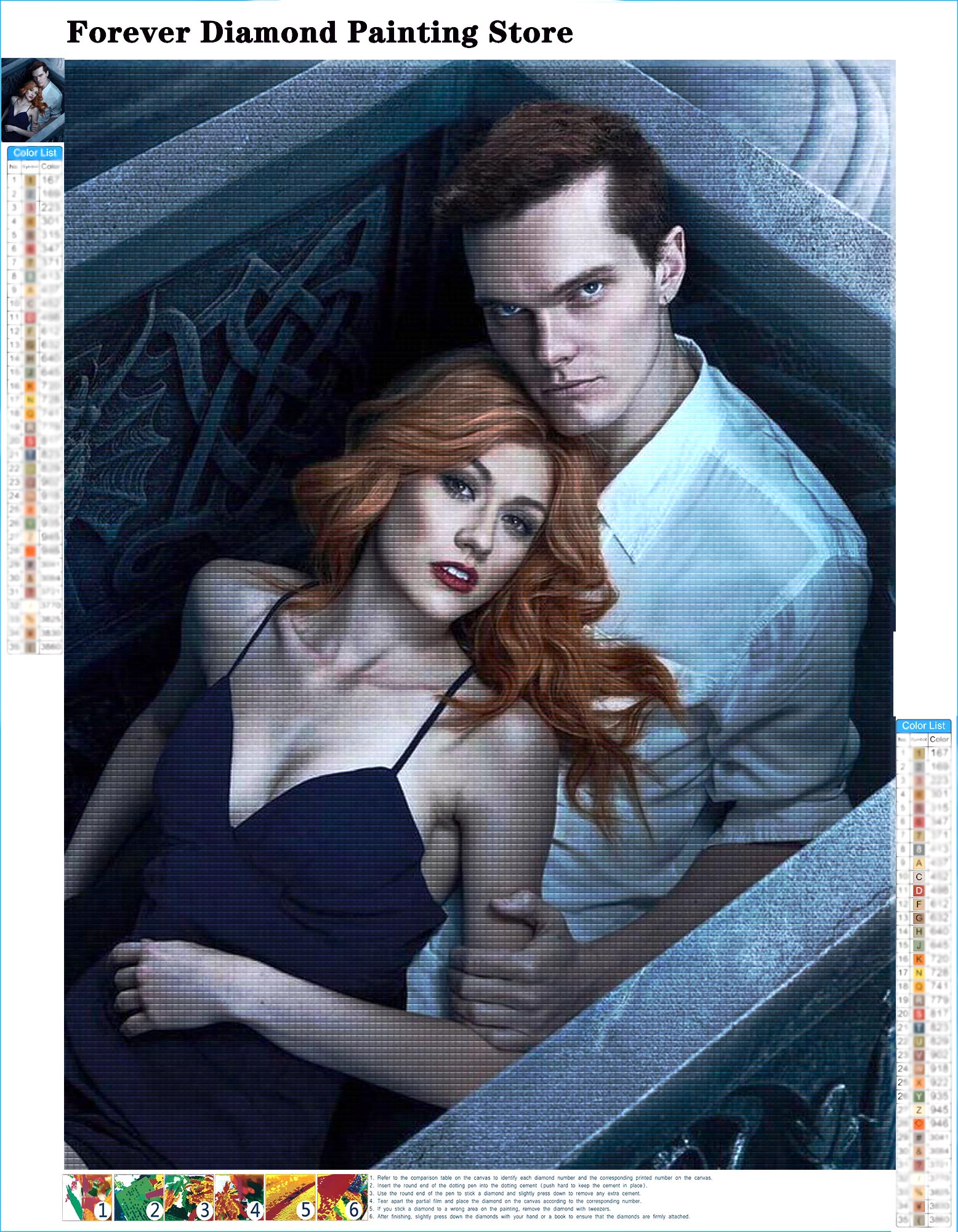 Full Drill Diamond Embroidery  - Photo Mosaic Print ulasan dan harga