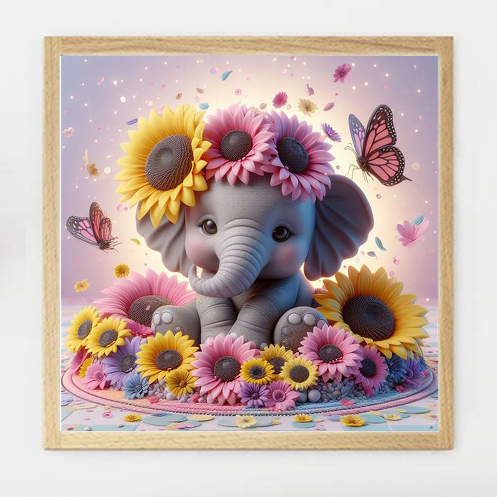 Evershine Elephant Diamond Pai - Photo Mosaic Print ulasan dan harga