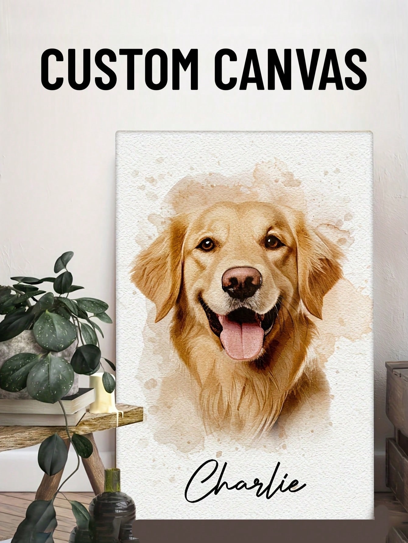 Customized Watercolor Pet Port - Pet Portrait Custom ulasan dan harga