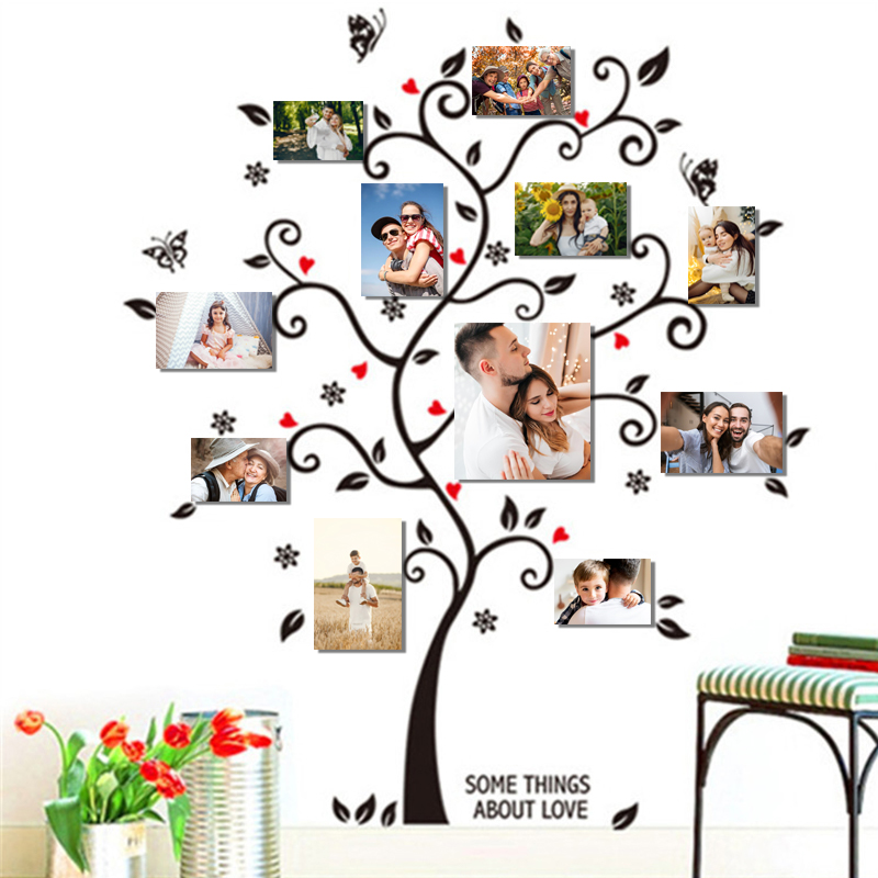 DIY Family Photo Frame Tree Wa - Family Tree Print ulasan dan harga