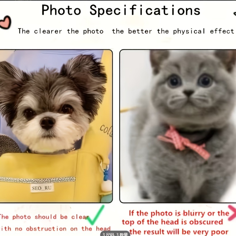 Custom Irregular Pet Acrylic S - Pet Portrait Custom ulasan dan harga