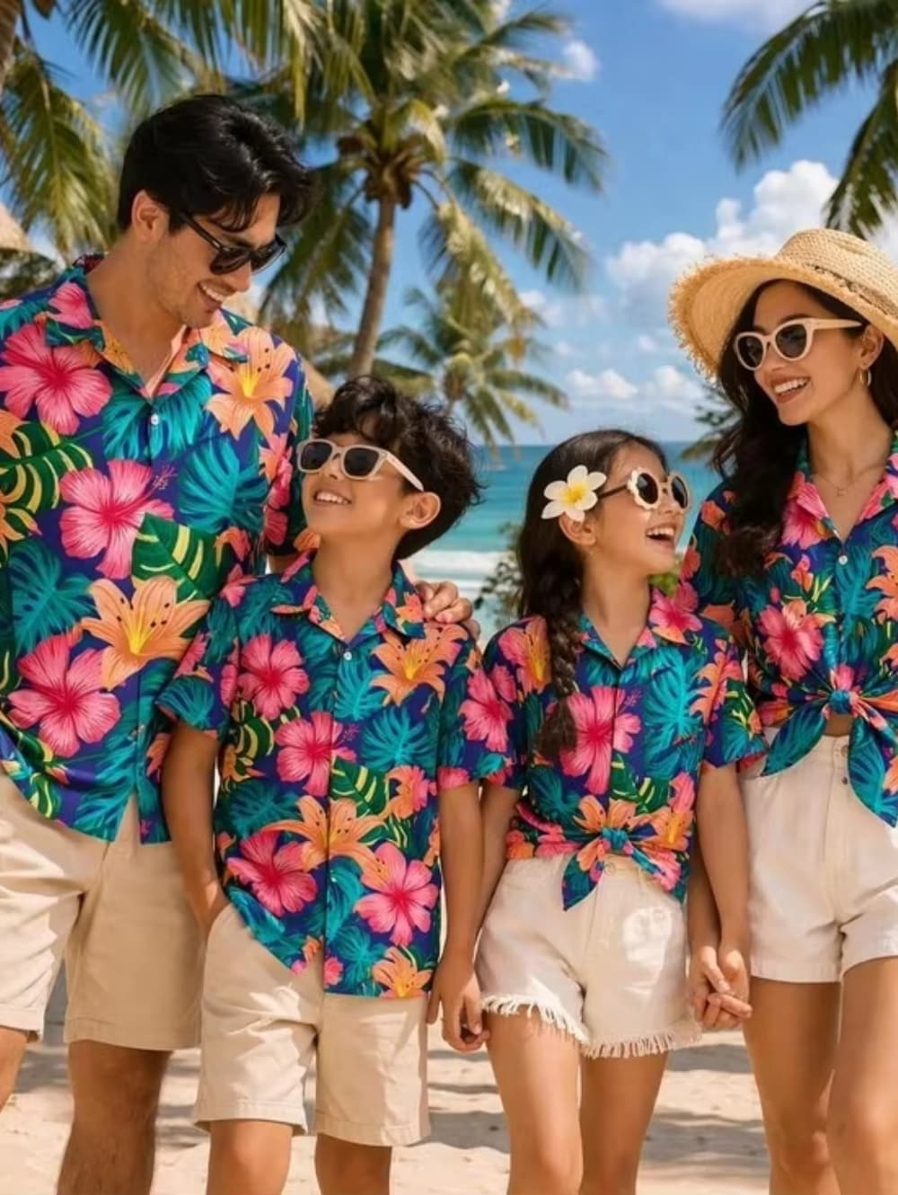 Summer Men's Family Wear Beach - Family Tree Print ulasan dan harga